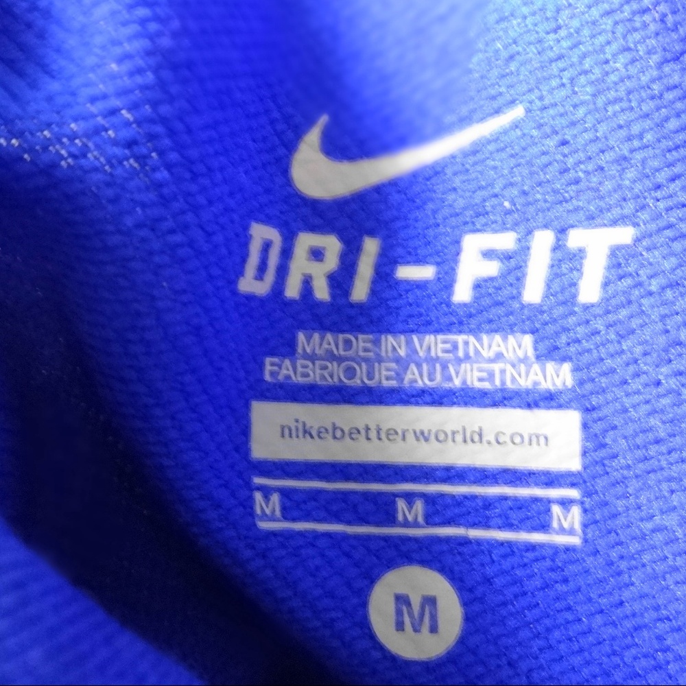 NIKE Women's Blue Cowl Neck Sweatshirt Medium - Picture 8 of 8